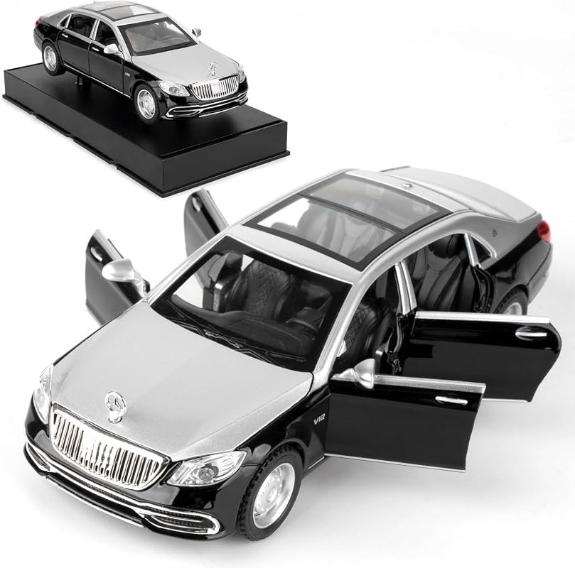 1:32 Pull Back Diecast S650 Car Toy with Sounds & Lights - Fun Gift for Kids and Collectors