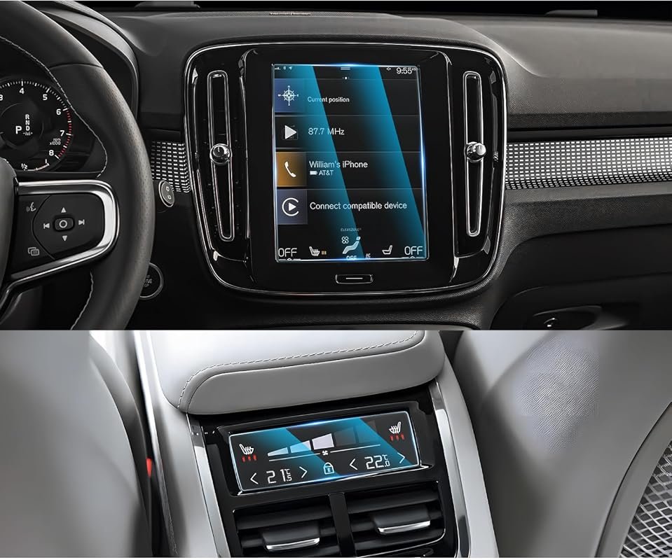 CDEFG 2-Pack Tempered Glass Screen Protector for Volvo XC40/XC60/XC90 