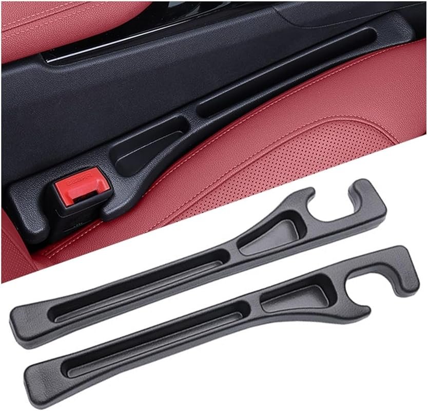 Car Seat Gap Filler 2 Pack - Universal Organizer for Gaps 0.9-1.3 Inches, Anti-Drop Design