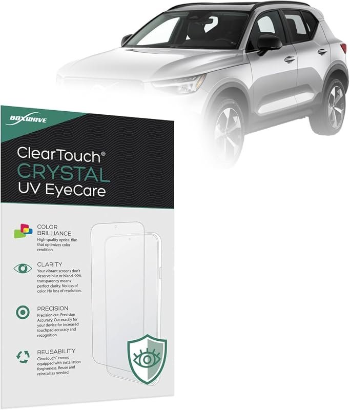 BoxWave ClearTouch Crystal Screen Protector for 2023 Volvo XC40 - 9 In