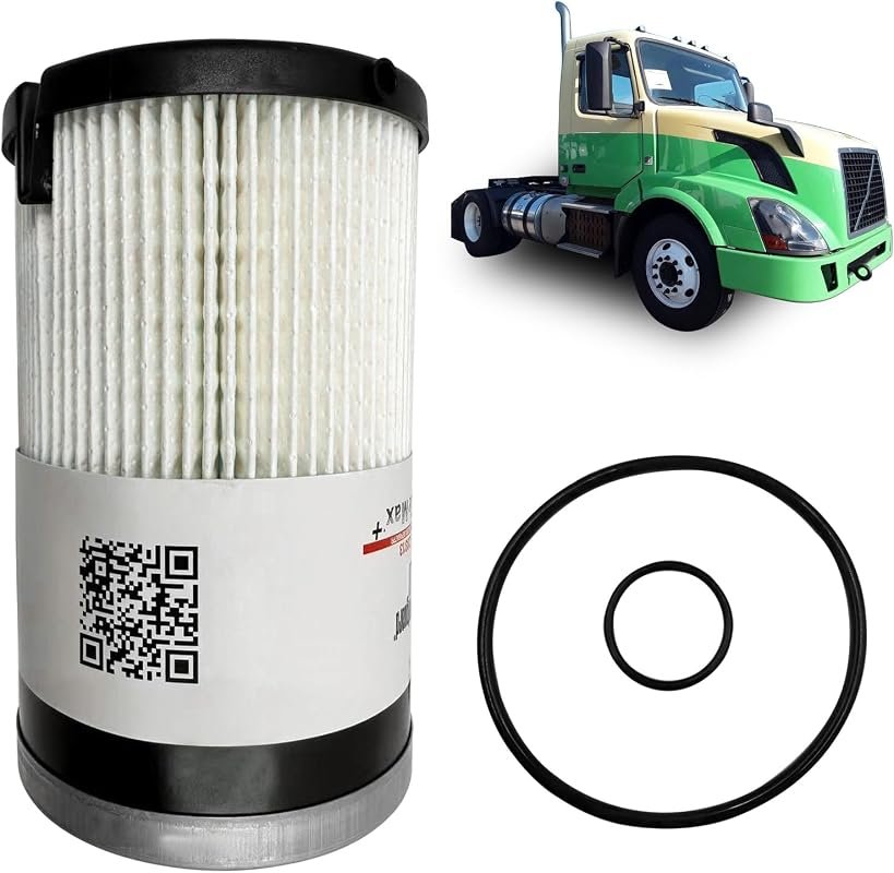 Fuel Water Separator Filter replaces FS20313, cross-reference 24009059 24009058, high-efficiency, fits Volvo D11/D13, Mack MP7/MP8
