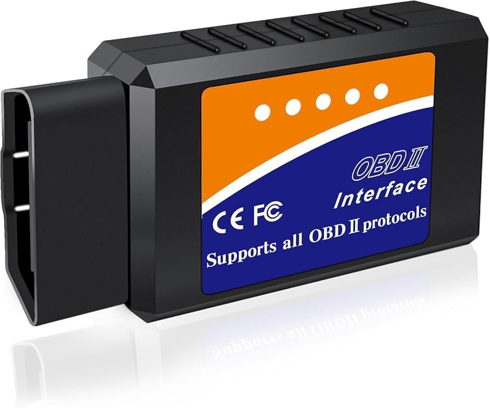 OBD2 Bluetooth Scanner for iPhone/Android/Windows, Enhanced Car Code Reader with Live Data, Check Engine Reset