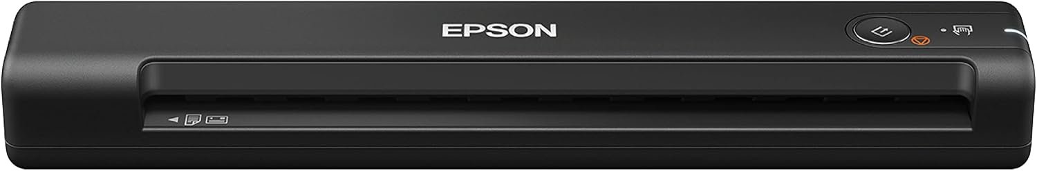 Compact Epson WorkForce ES-50 portable single-sheet document and receipt scanner, USB powered for PC and Mac