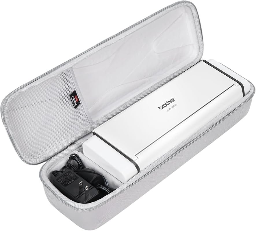FBLFOBELI hard travel case for Brother ADS-1250W/1700W/1800W/1200/1300 scanners, shockproof protective storage bag