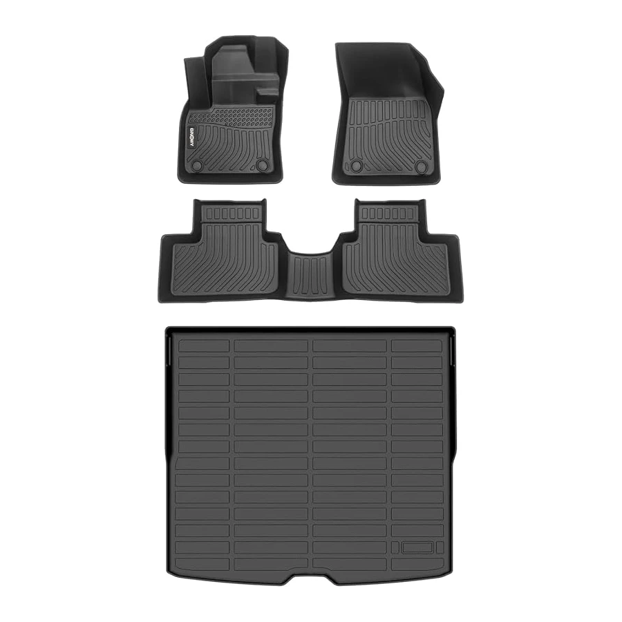 GINOWY Volvo XC40 2019-2026 Floor Mats and Cargo Liner, Custom Fit, All-Weather, Durable Rubber