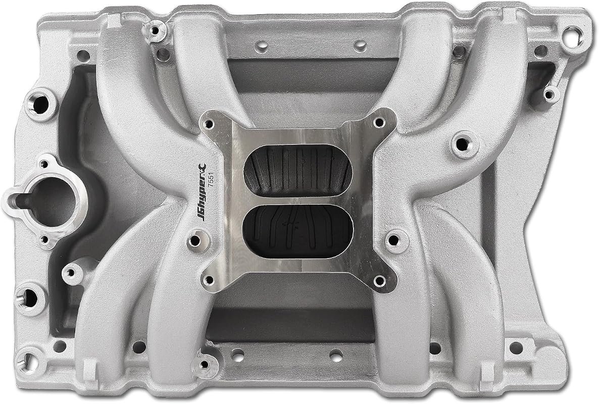 7551 Dual Plane Air-Gap Intake Manifold for Olds 455 V8 | Compatible with Oldsmobile 400 425 455 big
