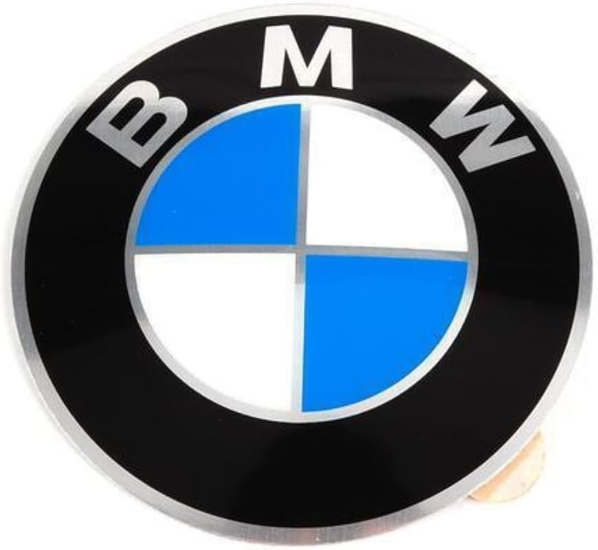 BMW 36-13-6-758-569 stamped insignia emblem, durable finish, replacement badge for exterior styling