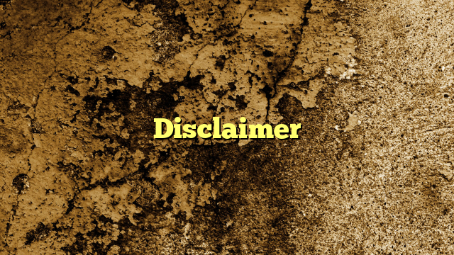 Disclaimer