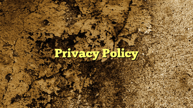 Privacy Policy