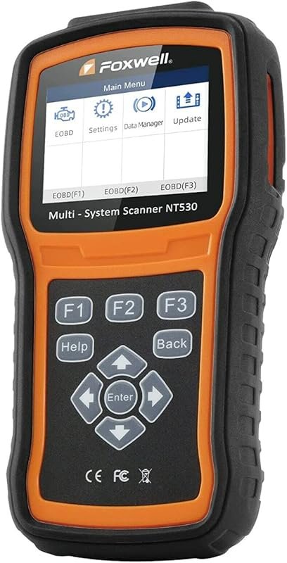 FOXWELL NT530 bidirectional OBD2 scanner for Volvo vehicles, all systems, ABS bleeding, SRS, SAS, EPB, oil reset