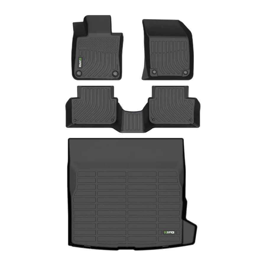 Custom Floor Mats and Cargo Liner for Volvo S60 2019-2025, Not for Recharge, TPE, All-Weather