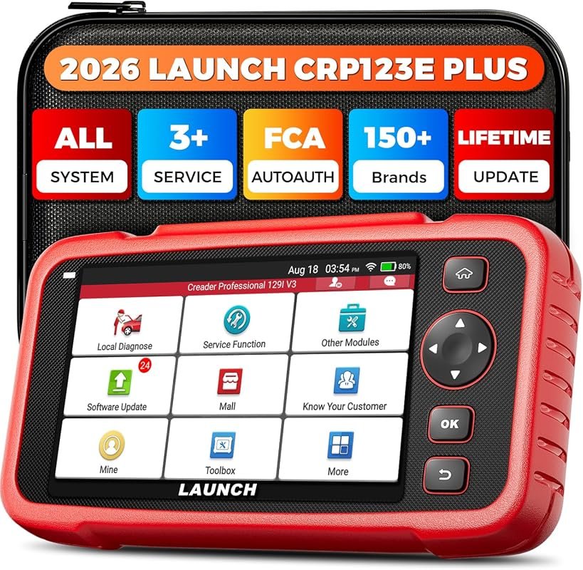 LAUNCH CRP123E Plus OBD2 Scanner,All System Car Diagnostic Scan Tool | Oil Reset,SAS Calibration,Thr