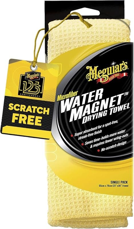 Meguiar's X2000EU Water Magnet Drying Towel - Highly Absorbent, Quick Drying, Lint-Free