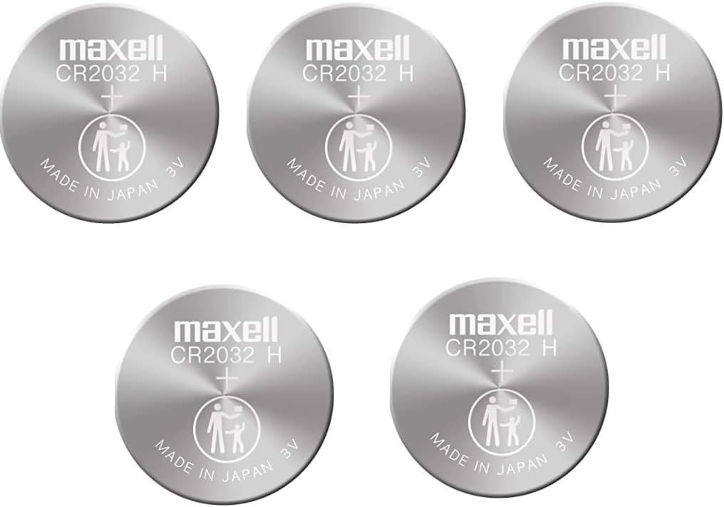 Maxell CR2032 Micro Lithium Cell Batteries, Convenient 5-Pack for High Performance