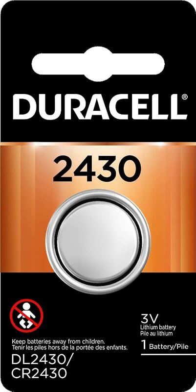 1 Count Duracell 2430 3V Photo Electronic Battery for Watches and More