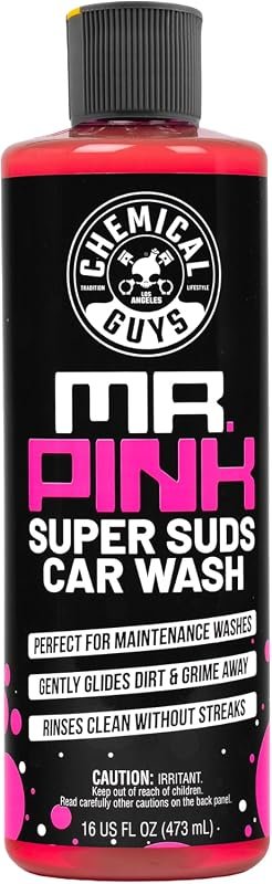 Chemical Guys Mr. Pink Car Wash Soap - Perfect for Foam Cannons & Buckets, 16 oz