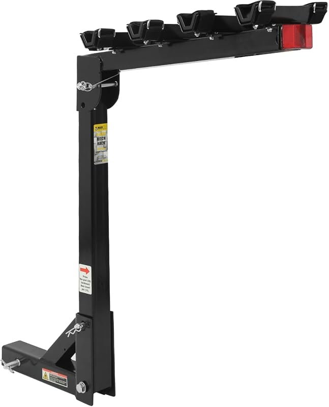 MaxxHaul Hitch Mount 4 Bike Rack - 150 lb Capacity, Heavy-Duty Swing Down Design, Easy to Install