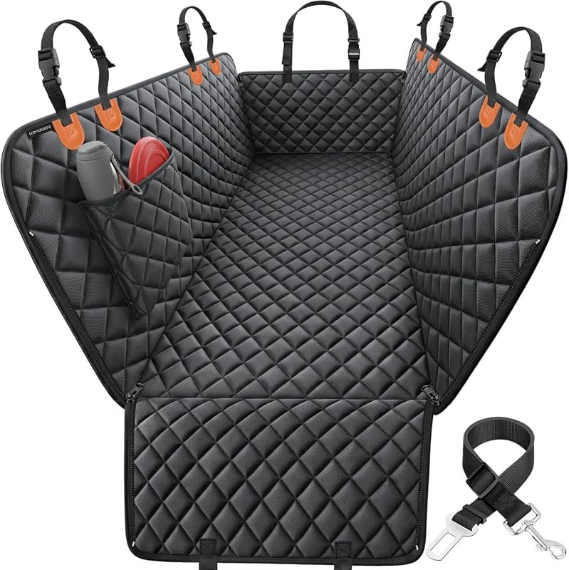URPOWER Waterproof Dog Car Seat Cover for Back Seat – Hammock Style for Cars and SUVs