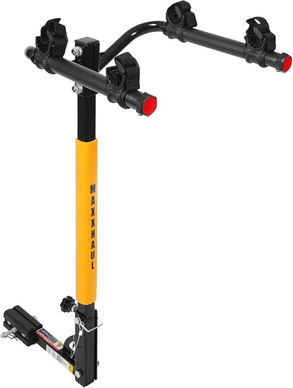 MaxxHaul 50025 Hitch Mount 2-Bike Rack - Heavy-Duty, Anti-Rattle, Fits Most SUVs and Trucks