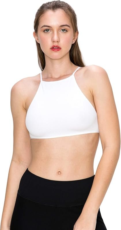 High Neck Bralette with UV Protective Fabric UPF 50+ - Made in the USA