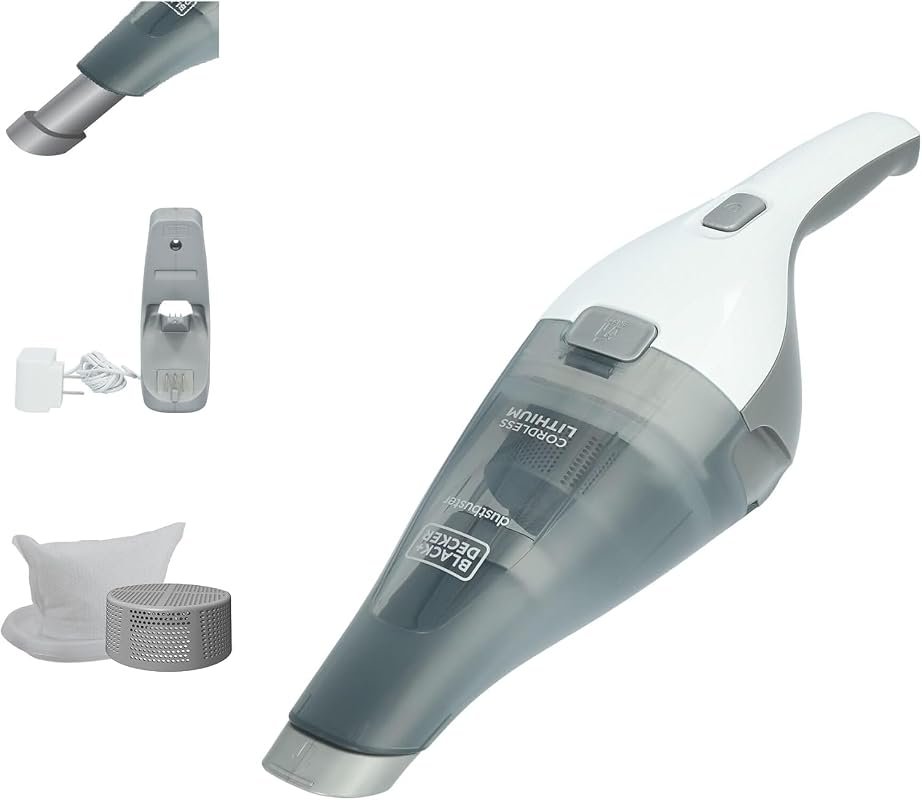 BLACK+DECKER dustbuster Cordless Handheld Vacuum with Strong Suction, Portable and Rechargeable