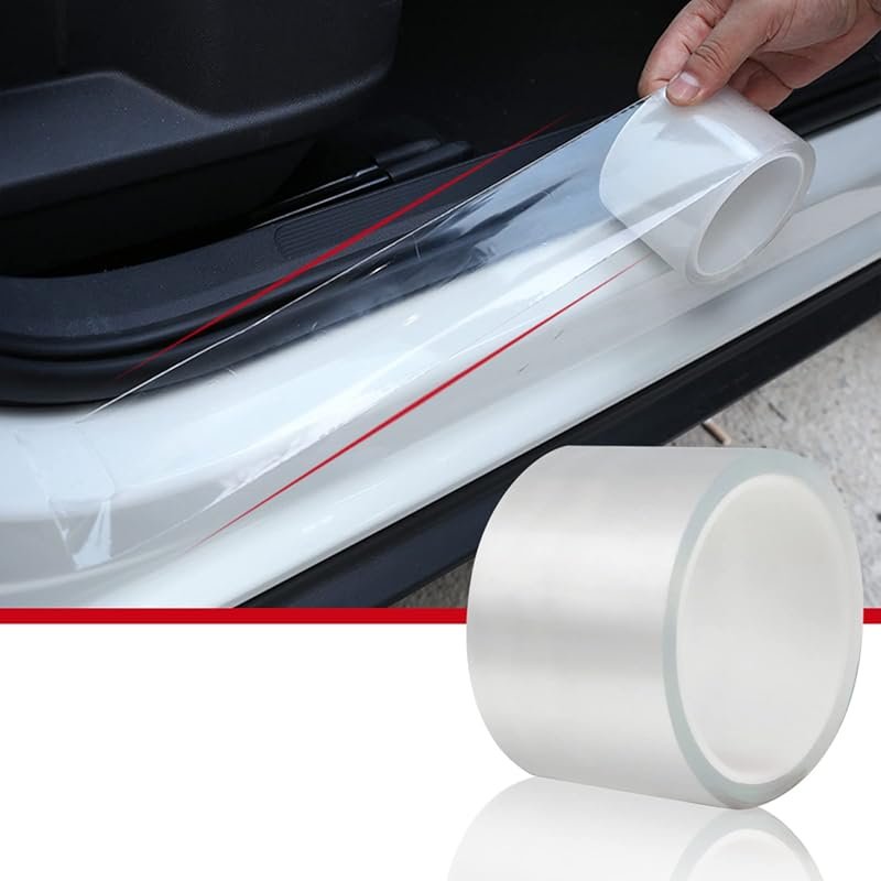 CloudBuyer Universal Car Door Edge Protector - 33Ft Clear Sill Guard Film with Anti-Collision Protection