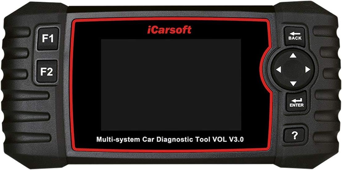 iCarsoft VOL V3.0 Volvo/Saab diagnostic scanner with Auto VIN, Quick Test, and Actuation tests