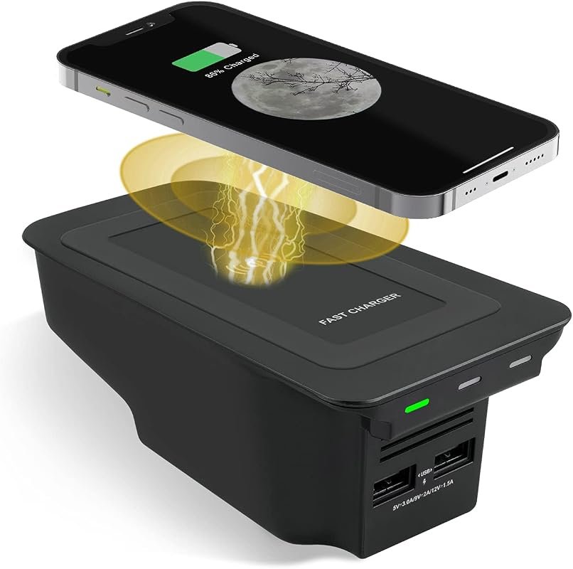Wireless Phone Charger for Volvo XC60, XC90, S60, V60, S90, V90 (2017-2025)