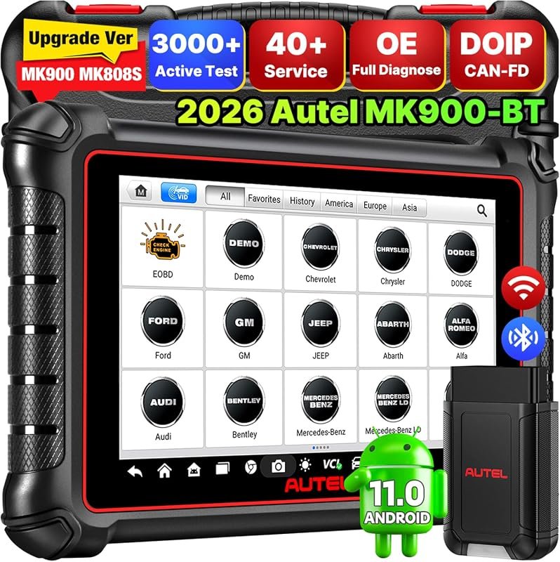 Autel MaxiCOM MK900BT Bidirectional Tool with 40+ Services and All System Diagnostics