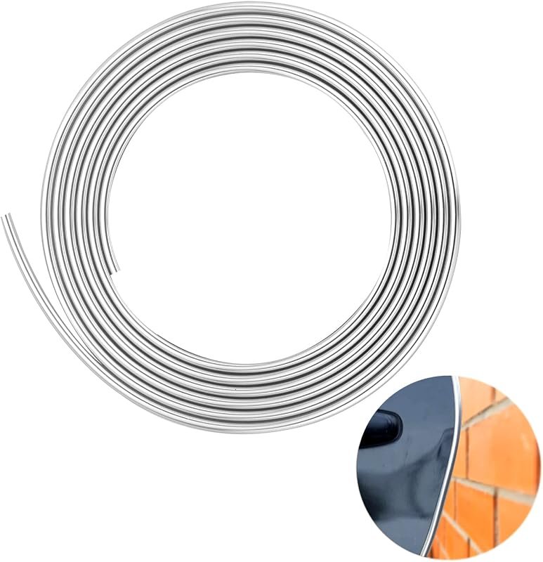 Chrome Silver Car Door Edge Guards - Universal U Shape Moulding Trim Strip for Vehicles