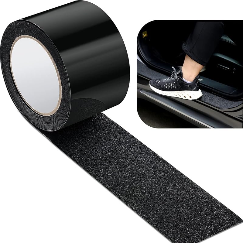 Frienda Car Door Sill Protectors - 16.4 Feet of 2.8 Inch Wide Black Edge Guards