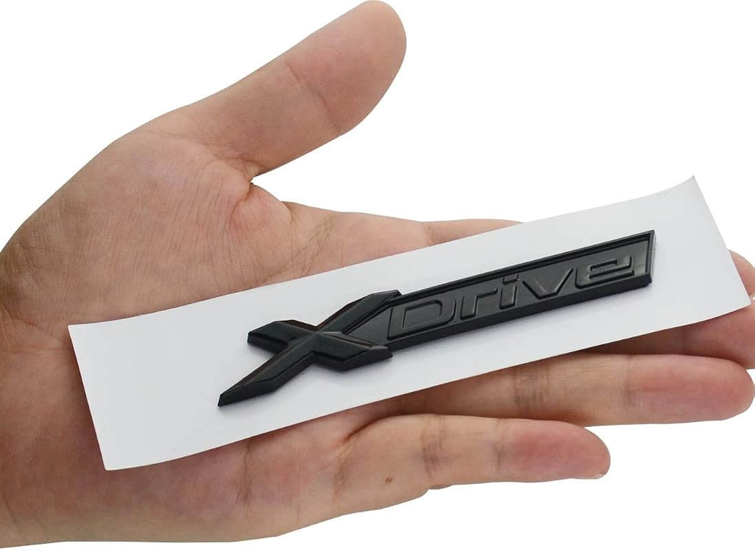 1Pc Xdrive 3D Badge Sticker for Fender Side or Trunk Replacement, Black