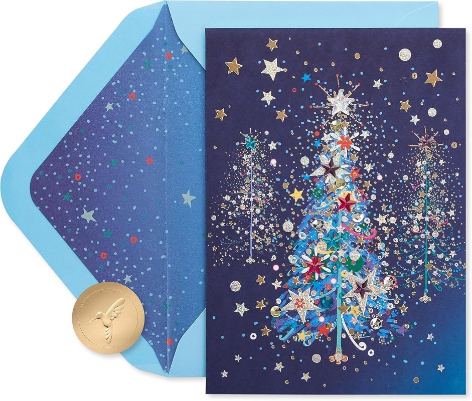 Elegant Papyrus Christmas Card - Splendor and Joy of the Season for Heartfelt Greetings