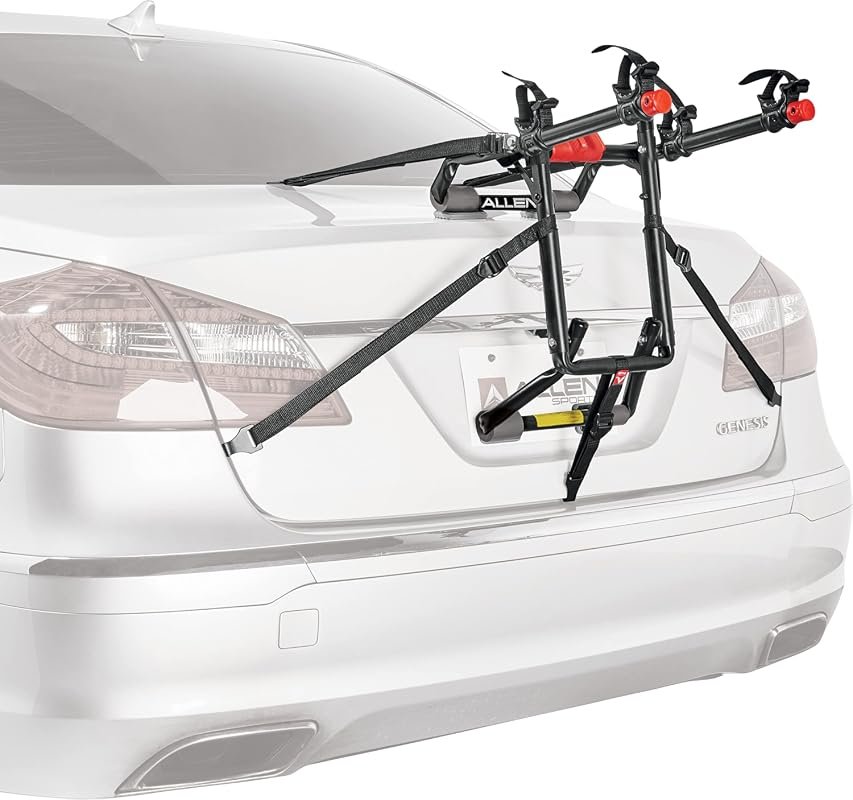 Allen Sports Deluxe+ 2-Bike Trunk Mounted Carrier - Robust, Reliable, and Easy to Install