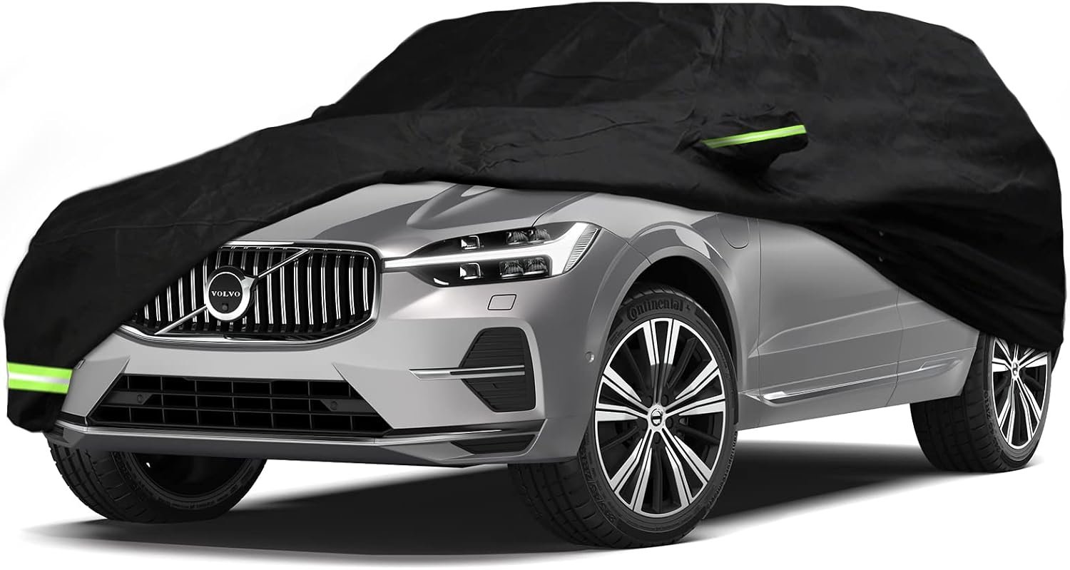 YIXIN Waterproof Car Cover for 2008-2026 Volvo XC60 - Custom Fit, Windproof with Zipper Closure