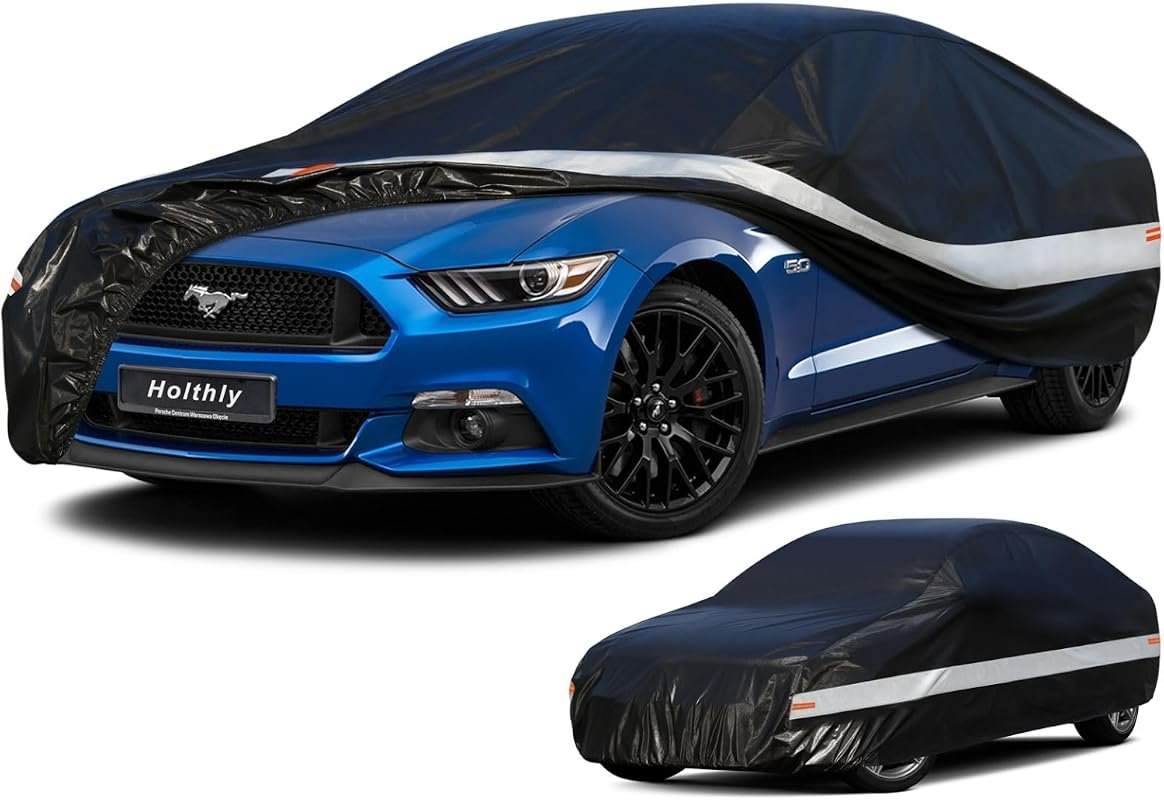 10 Layers Waterproof Coupe Car Cover – Ultimate All-Weather Protection for Ford Mustang and More