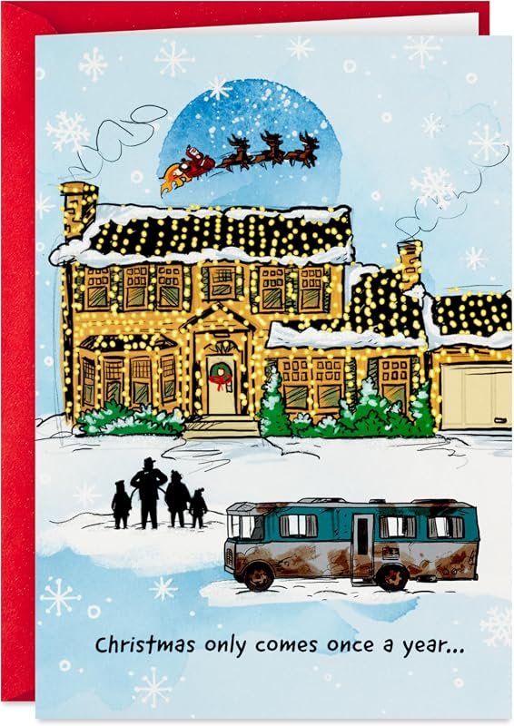 Festive Hallmark Christmas Vacation Cards, 16-Pack with Envelopes - Griswold House Design