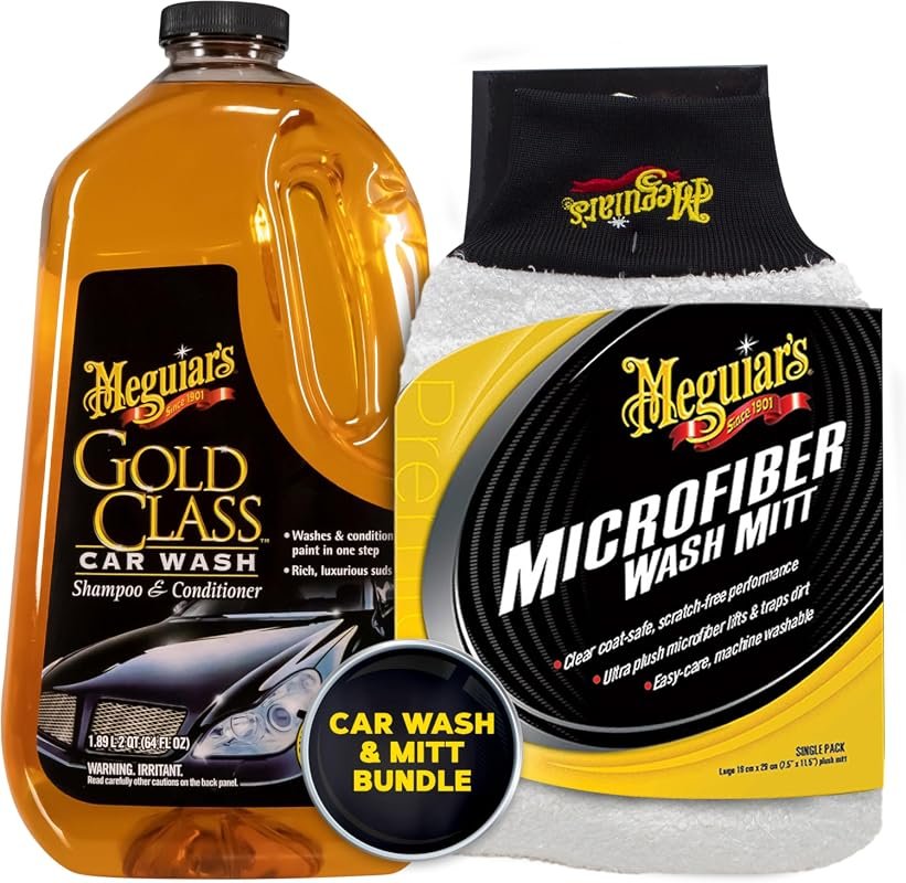 Meguiar's Gold Class Car Wash Bundle - 2-Piece Set for Ultimate Shine and Protection