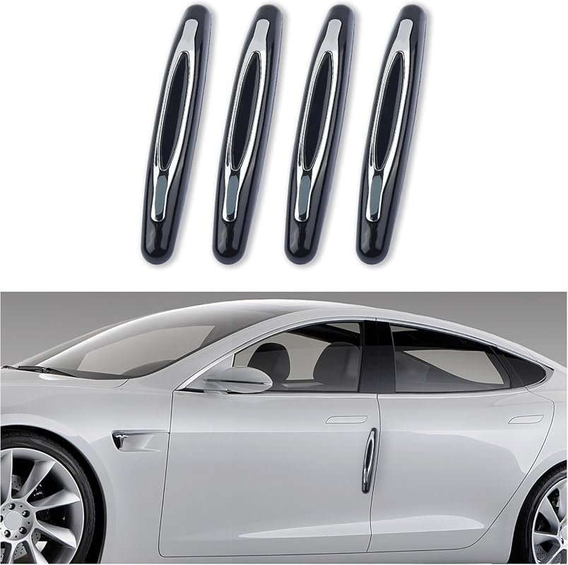 Set of 4 Anti-Scratch Car Door Edge Guards with Self-Adhesive for Universal Fit