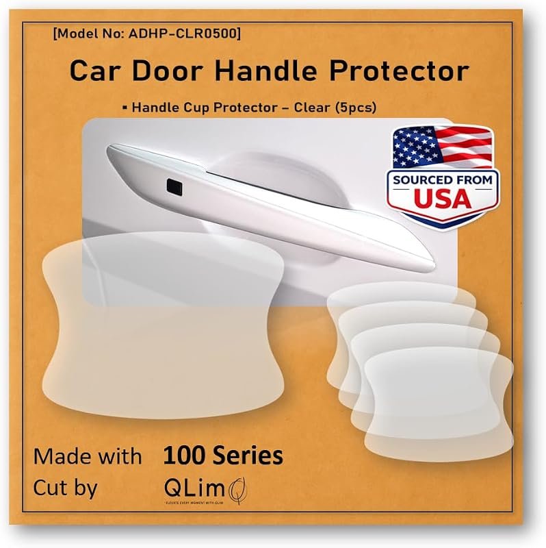 [3M] 5pcs Customized Car Door Handle Cup Protector, High-Quality PPF for Ultimate Protection