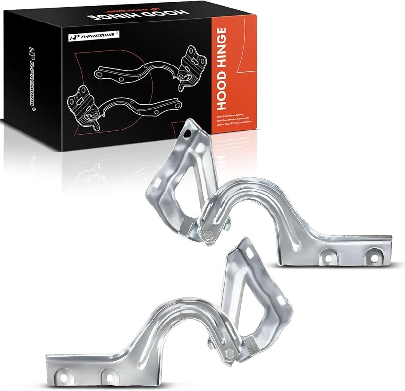A-Premium Set of 2 Front Driver and Passenger Hood Hinges - Durable & Easy Installation