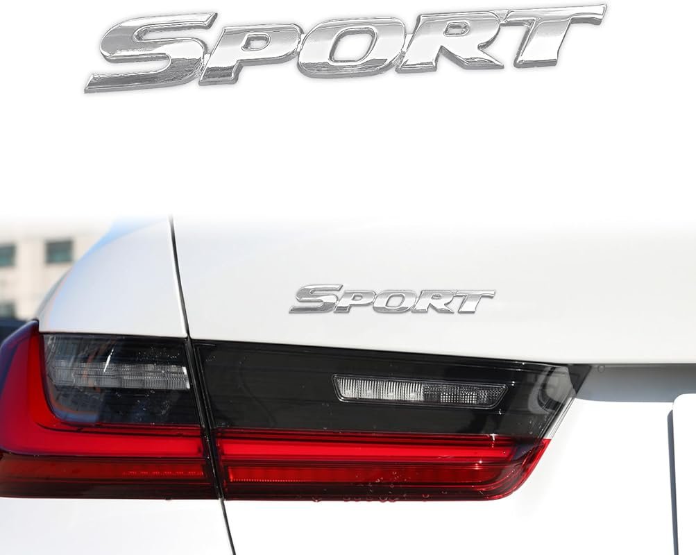 3D Sport Sticker Badge - Metal Car Accessories for Personalizing Your Vehicle