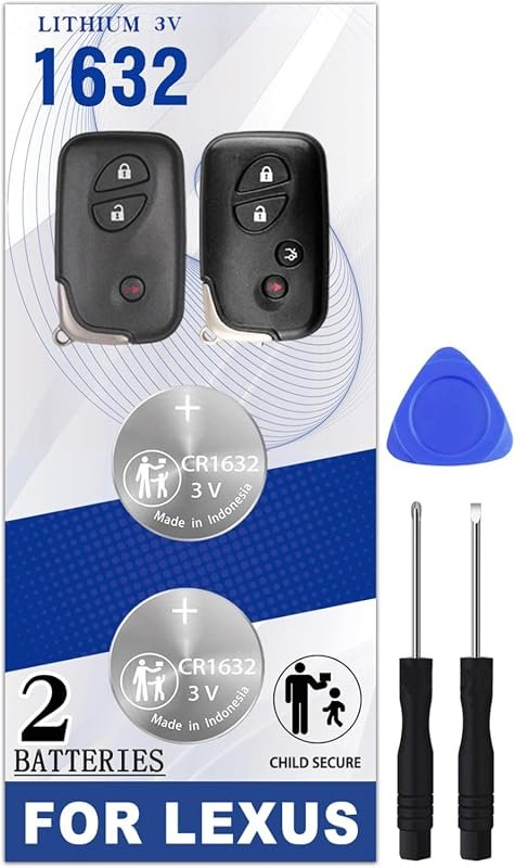 Long-Lasting CR1632 Key Fob Batteries Replacement for Lexus Smart Remote