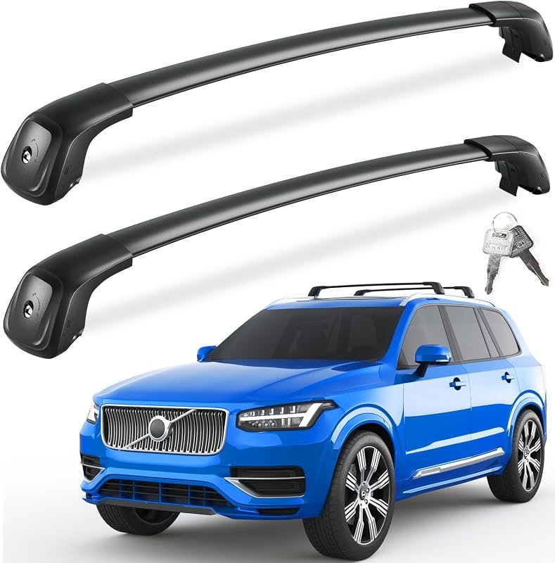 FengYu 330lbs Lockable Roof Rack Cross Bars for Volvo XC90, Ideal for Safe Transport of Gear