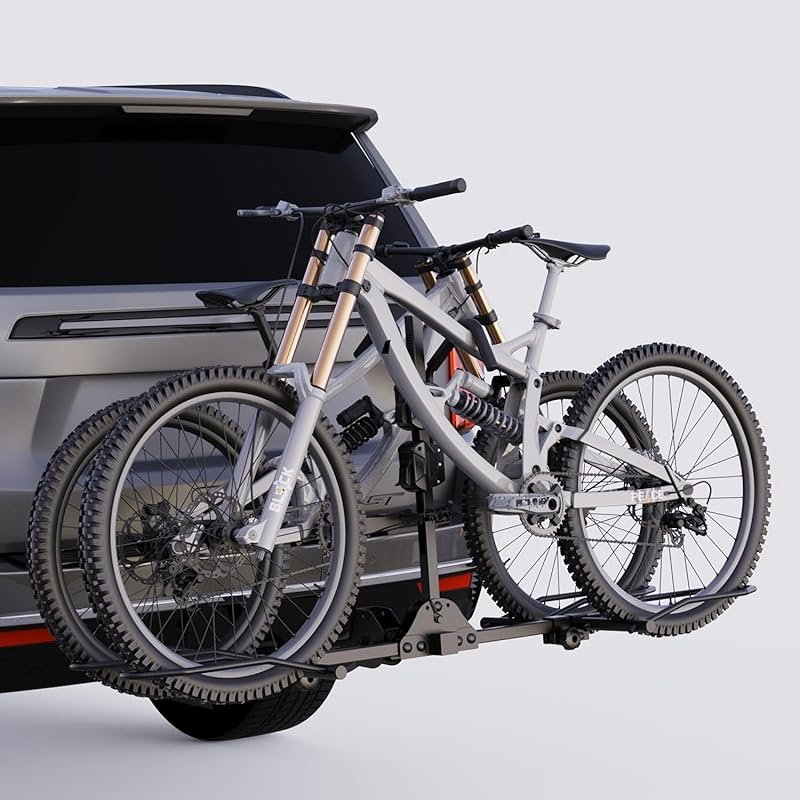 TANX Bike Racks for Ebikes, 160 lbs Capacity, Wobble-Free Smart Tilting Design for 2-Inch Receiver