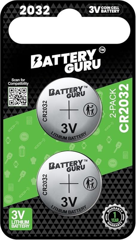 Honda Pilot Key Battery CR2032 3V, Perfect for 2016-2024 Smart Keyless Remotes, Pack of 2