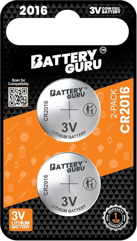 Premium Car Key Battery for Toyota Tacoma (2016-2023) – Standard Key CR2016 3V Pack of 2