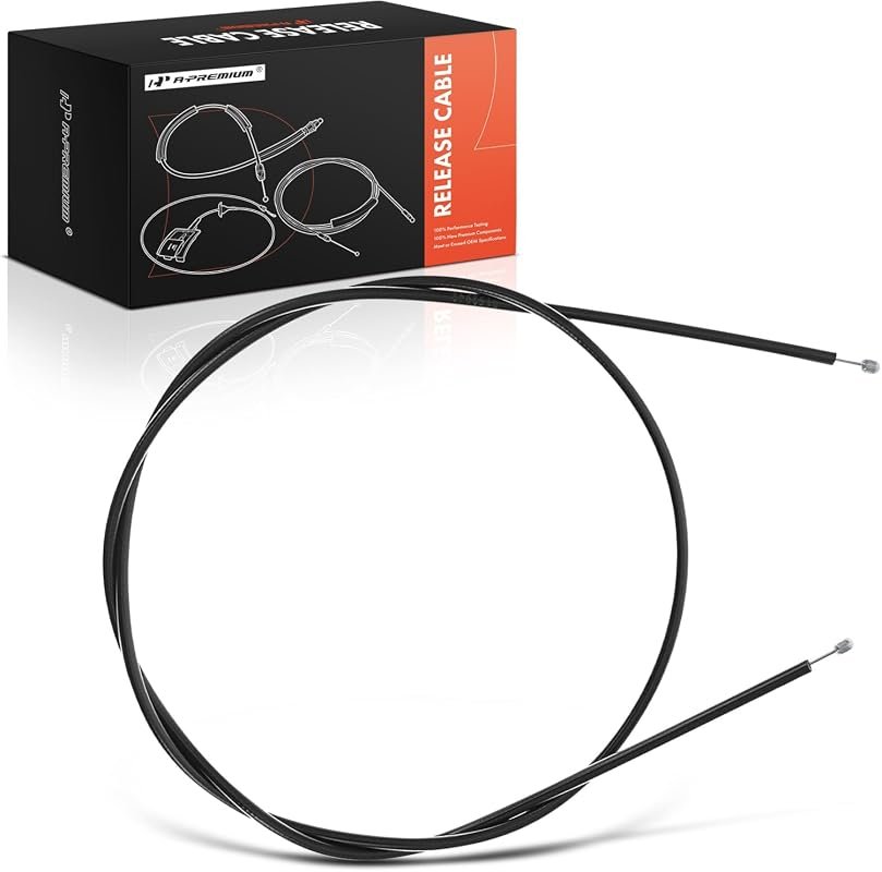 A-Premium 47.4-Inch Front Hood Latch Release Cable, Durable and Reliable Replacement Part