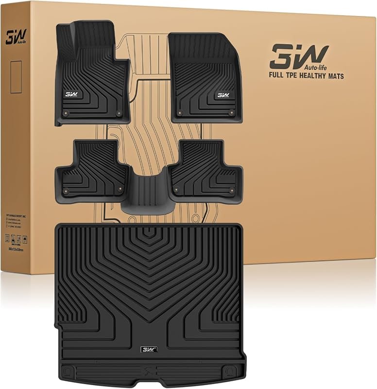 3W Floor Mats & Cargo Liner for Volvo XC60 2018-2026 - Perfect Fit for All Conditions