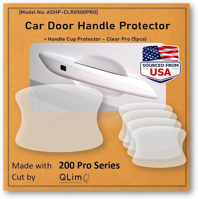 5pcs Pro Customized 3M Door Handle Cup Protectors - Premium Scratch Resistant Film